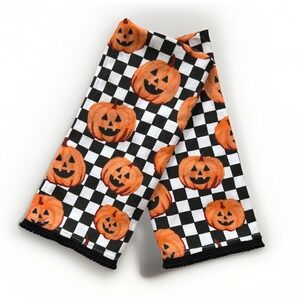 DEBORAH CONNOLLY KITCHEN TOWELS Pumpkins Jack-o-lantern Halloween Holiday Decor